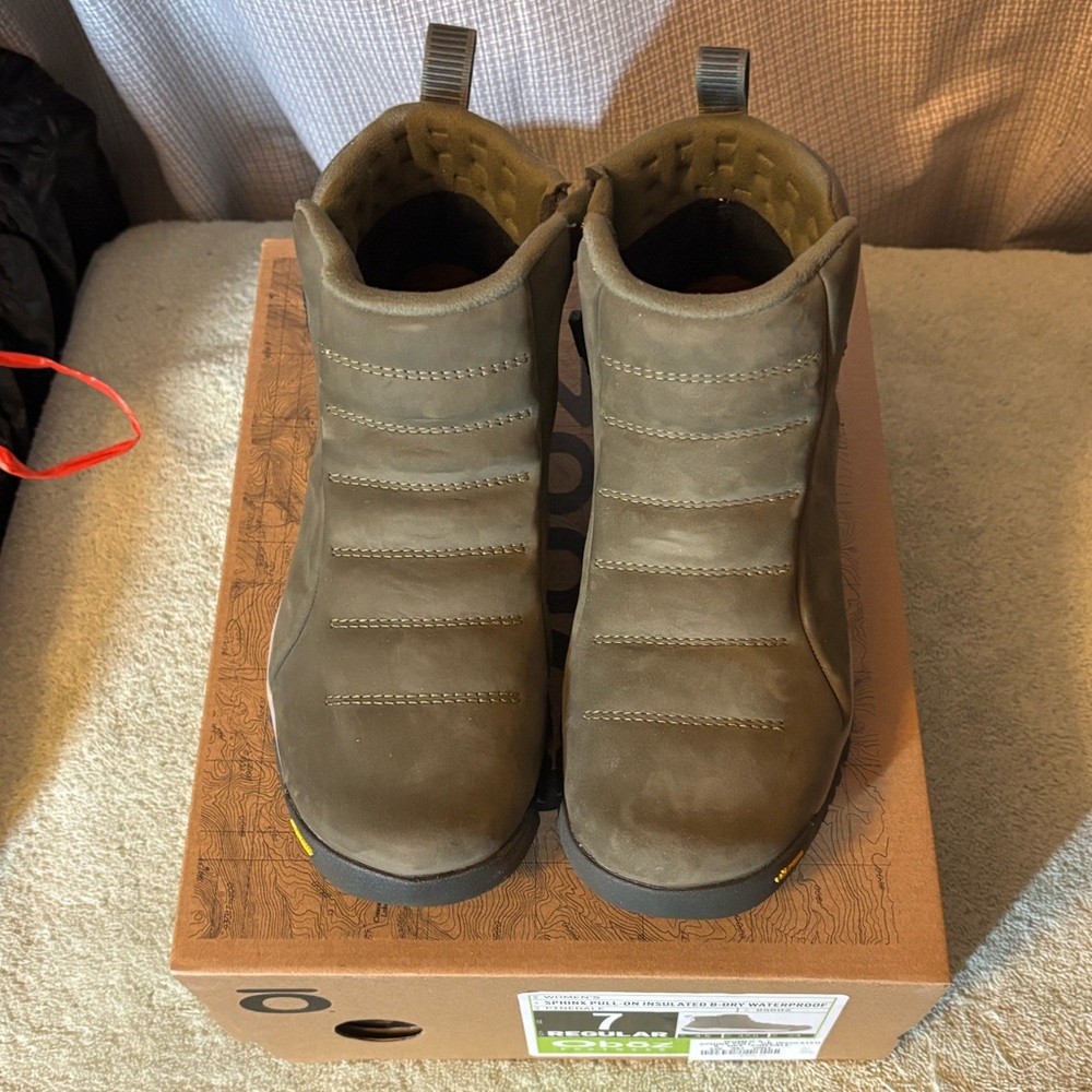 NON SLIP ON ICE! Olive snow boots with arctic grip Vibram sole - Picture 4 of 7